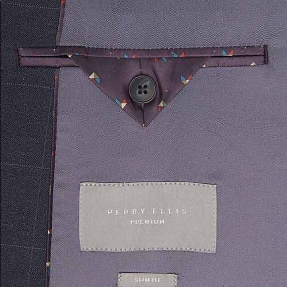 FINAL 80% Off!! PERRY ELLIS Premium Suit - 40 Long - Picture 3 of 6